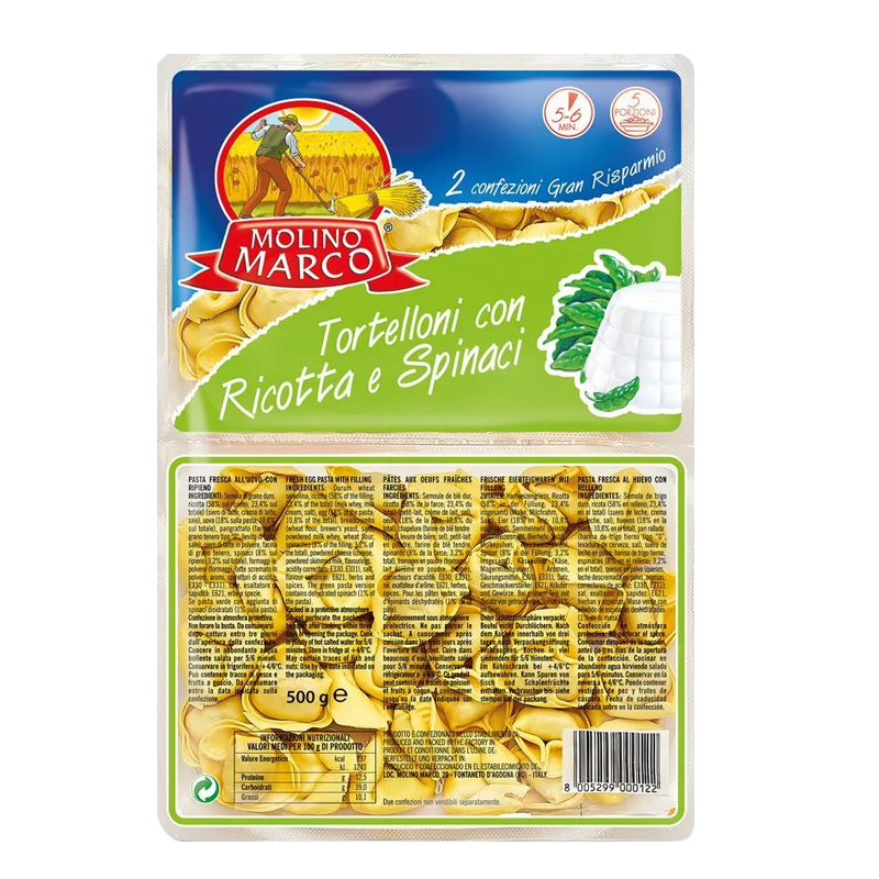[FNT02] TORTELLONI RICOTTA EPINARD - 500G M